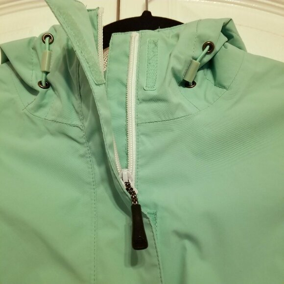Mckinley Aquamax Elite Aqua Green Hiking Rain Womens Hooded Jacket - Picture 4 of 13